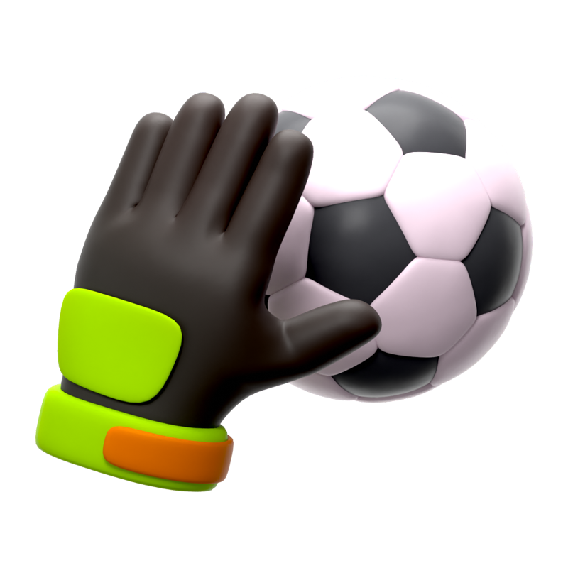 Goal Keeper Ball 3D Icon 3D Graphic