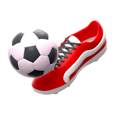 Kick Ball 3D Icon 3D Graphic