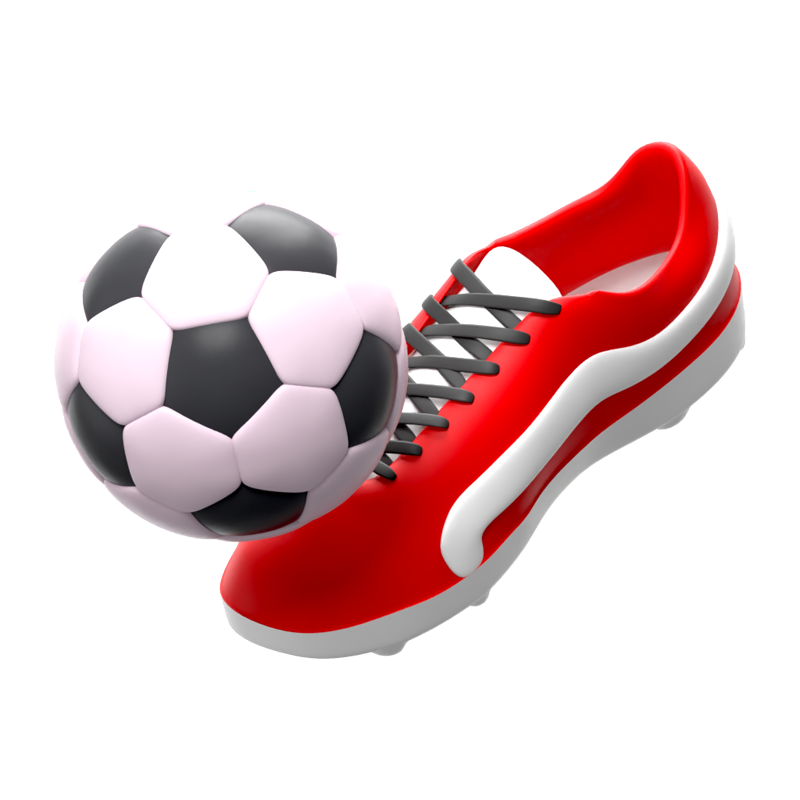 Kick Ball 3D Icon 3D Graphic