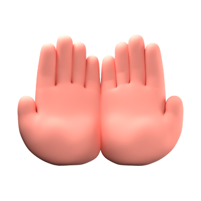 Praying Hand 3D Icon 3D Graphic