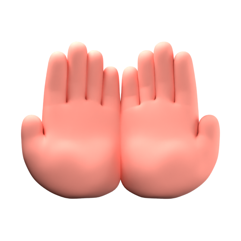 Praying Hand 3D Icon 3D Graphic