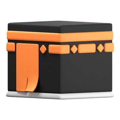 Kaaba 3D Icon 3D Graphic