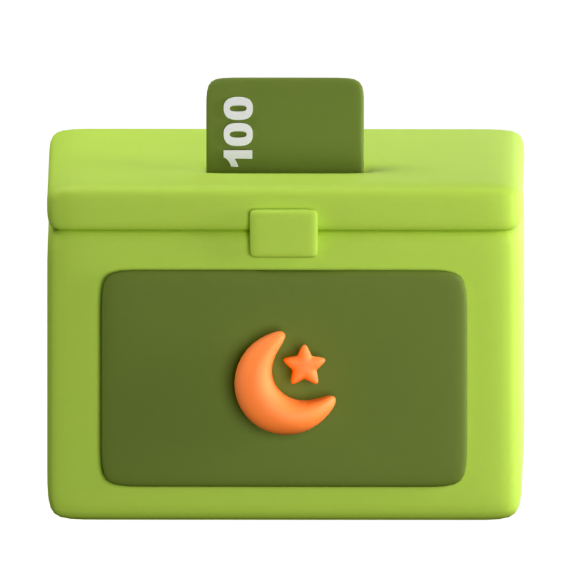 Charity Box 3D Icon