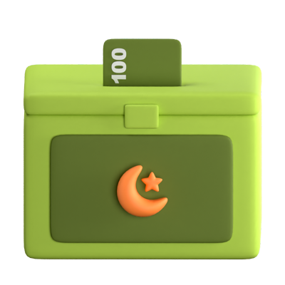 Charity Box 3D Icon 3D Graphic