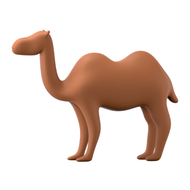 Camel 3D Icon 3D Graphic