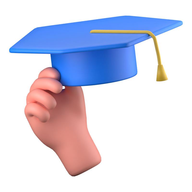 Graduation 3D Icon 3D Graphic