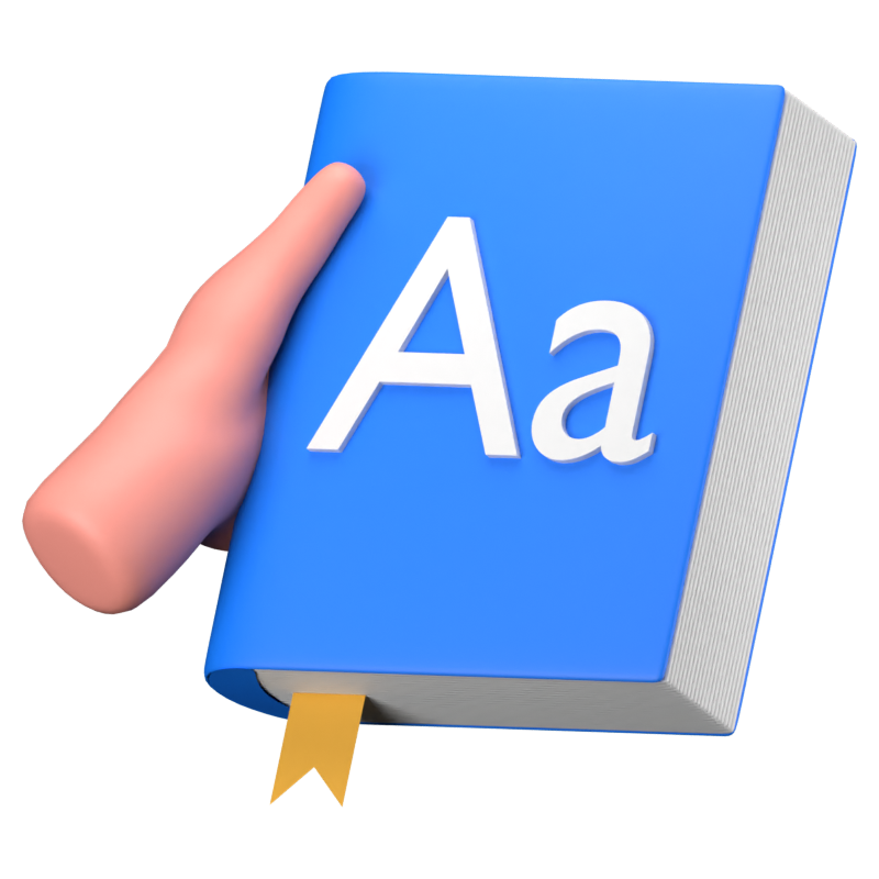 Dictionary 3D Icon