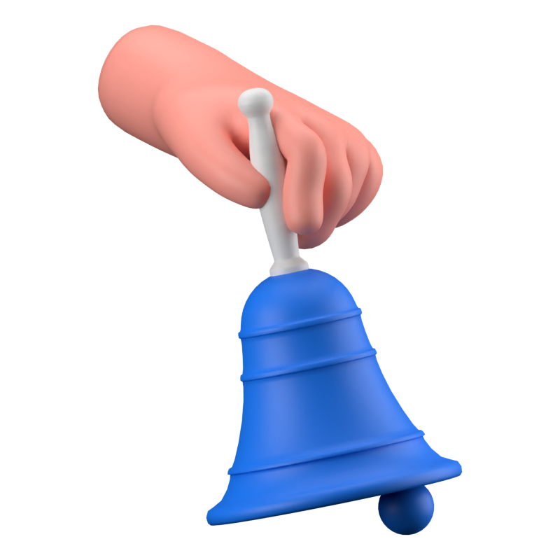 School Bell 3D Icon