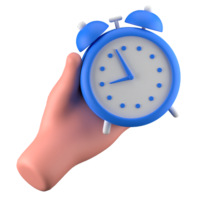 Clock 3D Icon 3D Graphic