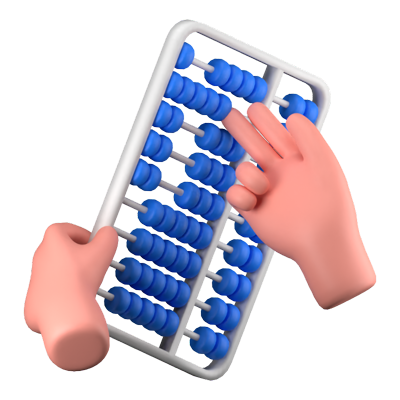 Abacus 3D Icon 3D Graphic