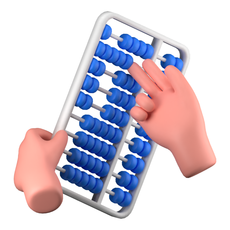 Abacus 3D Icon 3D Graphic