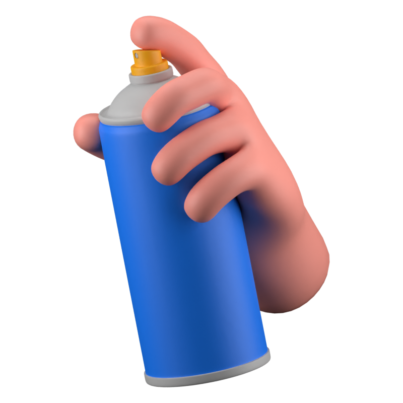 Spray Paint 3D Icon 3D Graphic