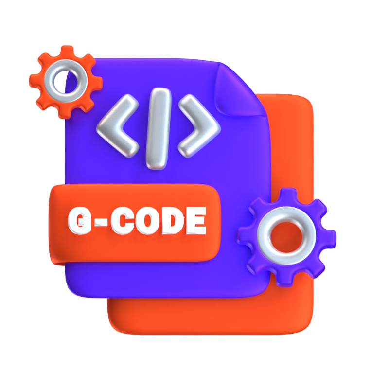 G-Code-Datei 3D-Symbol