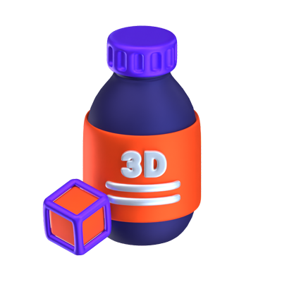 3D Bottle 3D Icon 3D Graphic