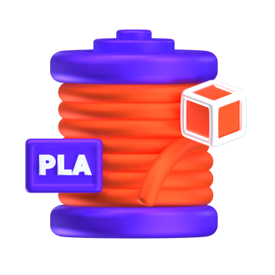 PLA 3D Icon 3D Graphic