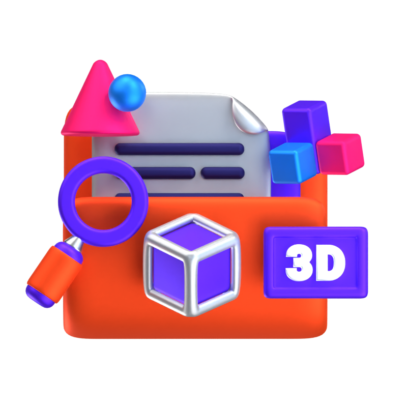 CADデザイン3Dアイコン