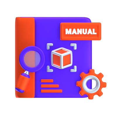 Manual Designing 3D Icon 3D Graphic