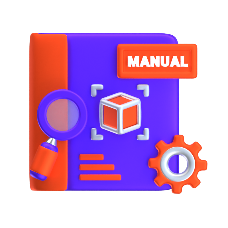 Diseño manual de iconos en 3D