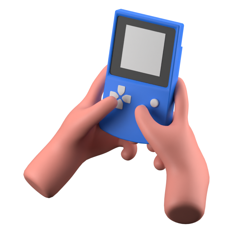 Handled Console 3D Icon