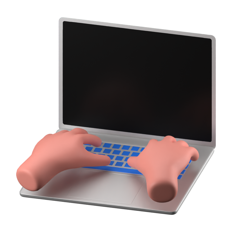 Laptop 3D Icon 3D Graphic