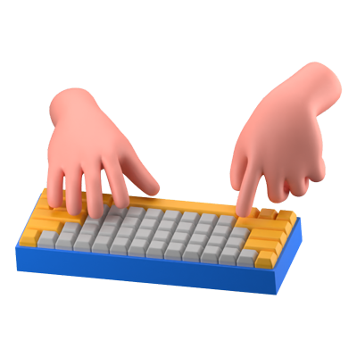 Keyboard 3D Icon 3D Graphic