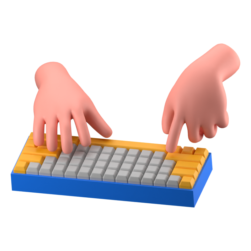 Teclado Icono 3D