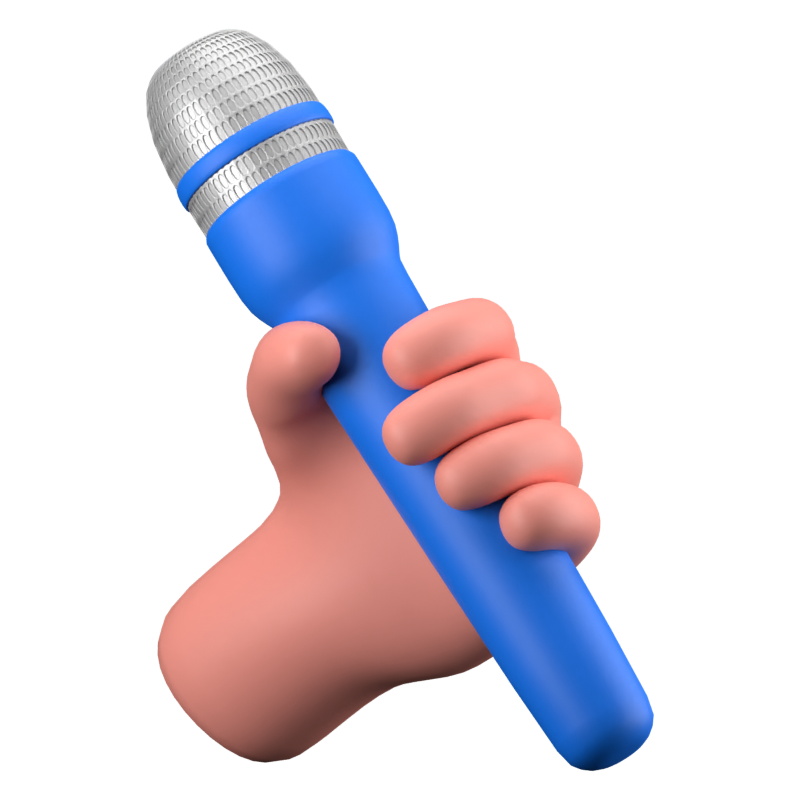 Microphone 3D Icon 3D Graphic