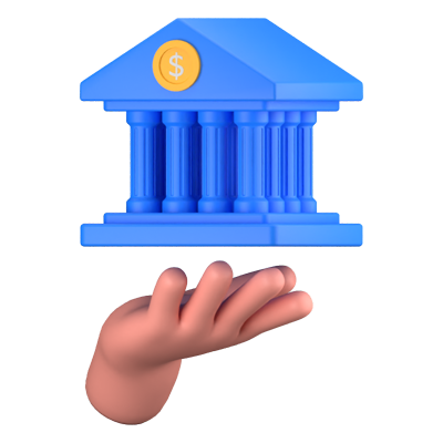 Bank 3D-Symbol 3D Graphic