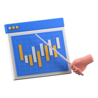 Diagrammleiste 3D-Symbol 3D Graphic