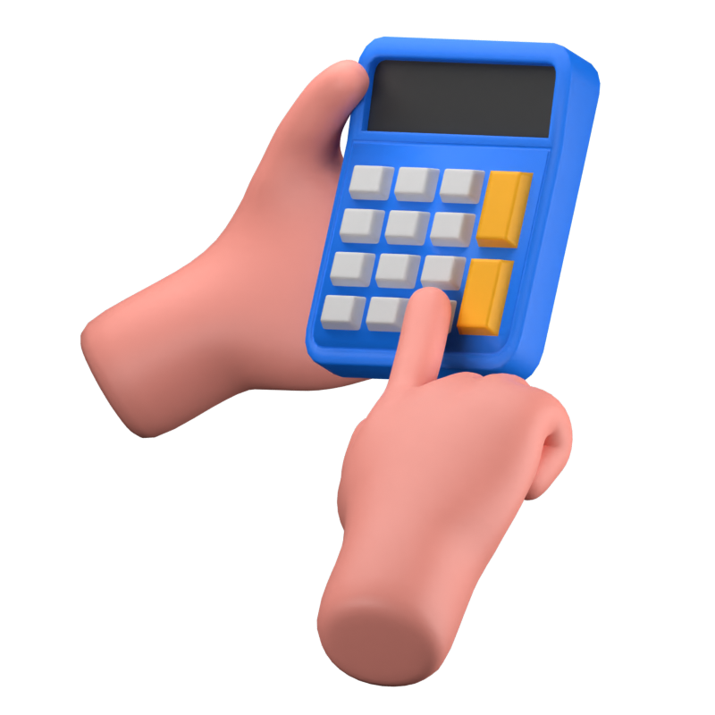 Calculator 3D Icon 3D Graphic