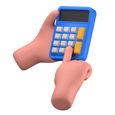 Calculator 3D Icon 3D Graphic