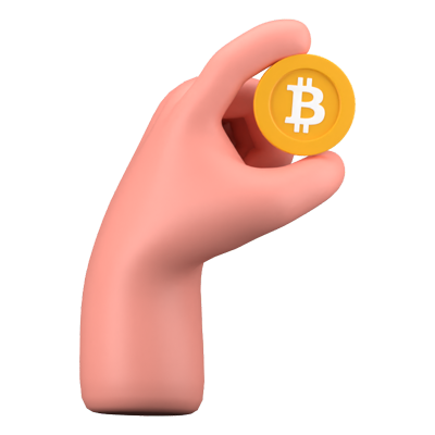 Bitcoin 3D Icon 3D Graphic