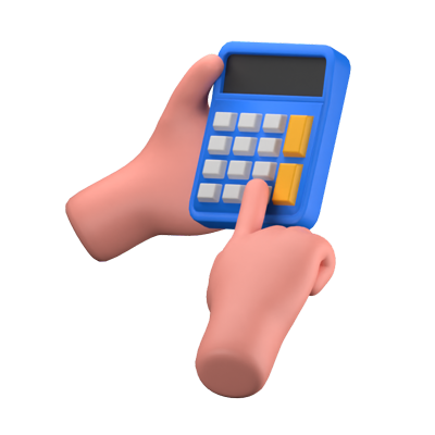 Calculator 3D Icon 3D Graphic