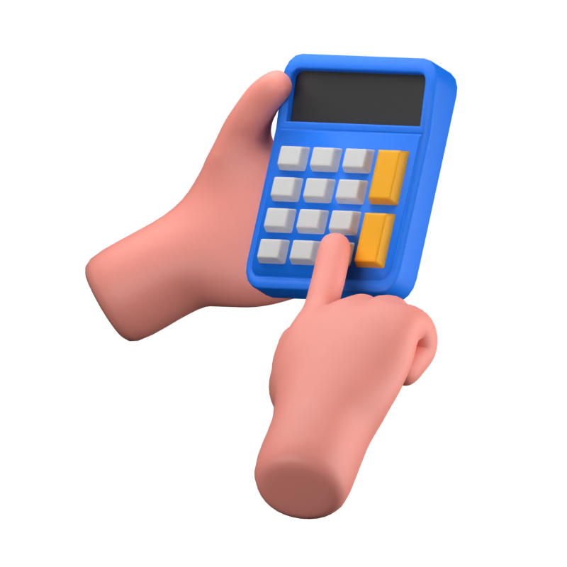 Calculator 3D Icon 3D Graphic