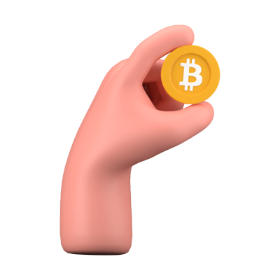 Bitcoin 3D Icon 3D Graphic