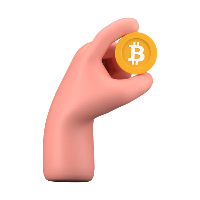 Bitcoin 3D Icon 3D Graphic