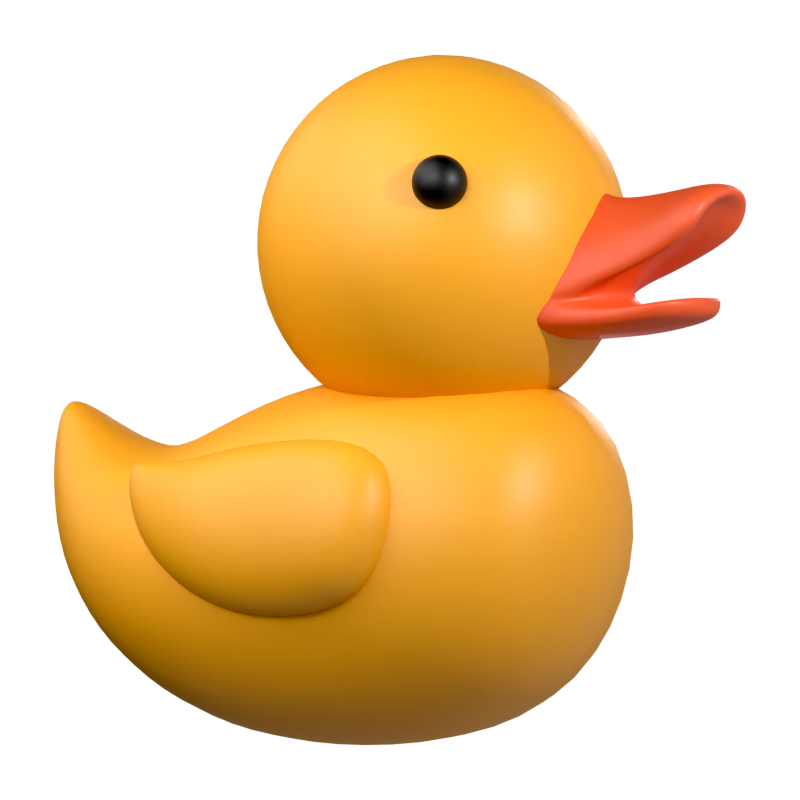 Rubber Duck 3D Icon 3D Graphic