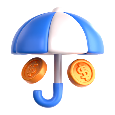 Financial Insurance 3D Icon 3D Graphic