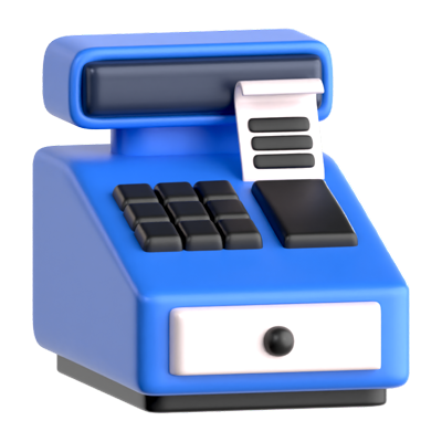 Cashier 3D Icon 3D Graphic