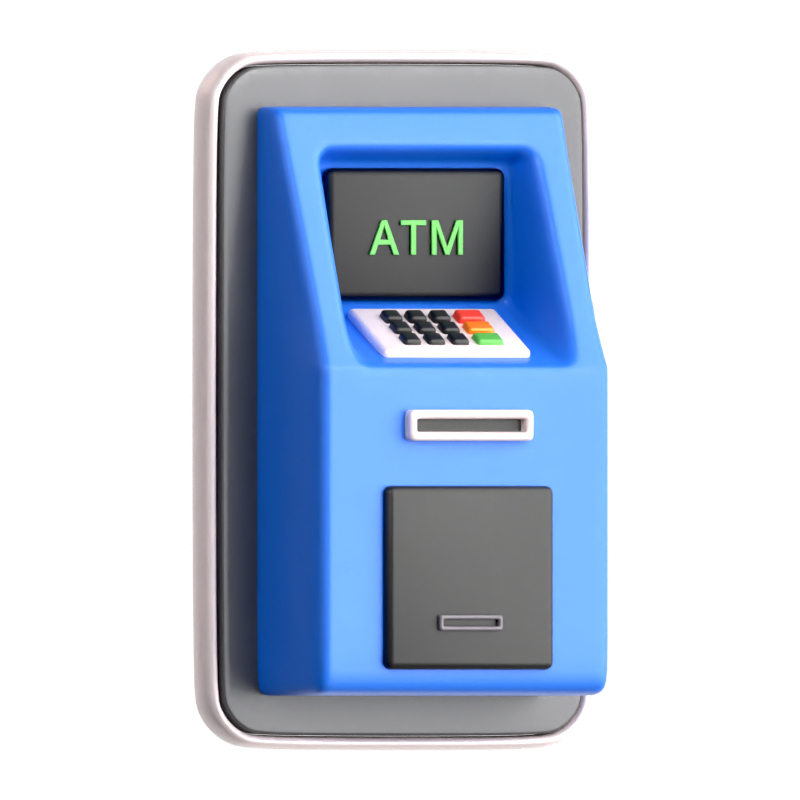 ATM 앱 3D 아이콘 3D Graphic