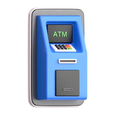 ATM App 3D Icon 3D Graphic