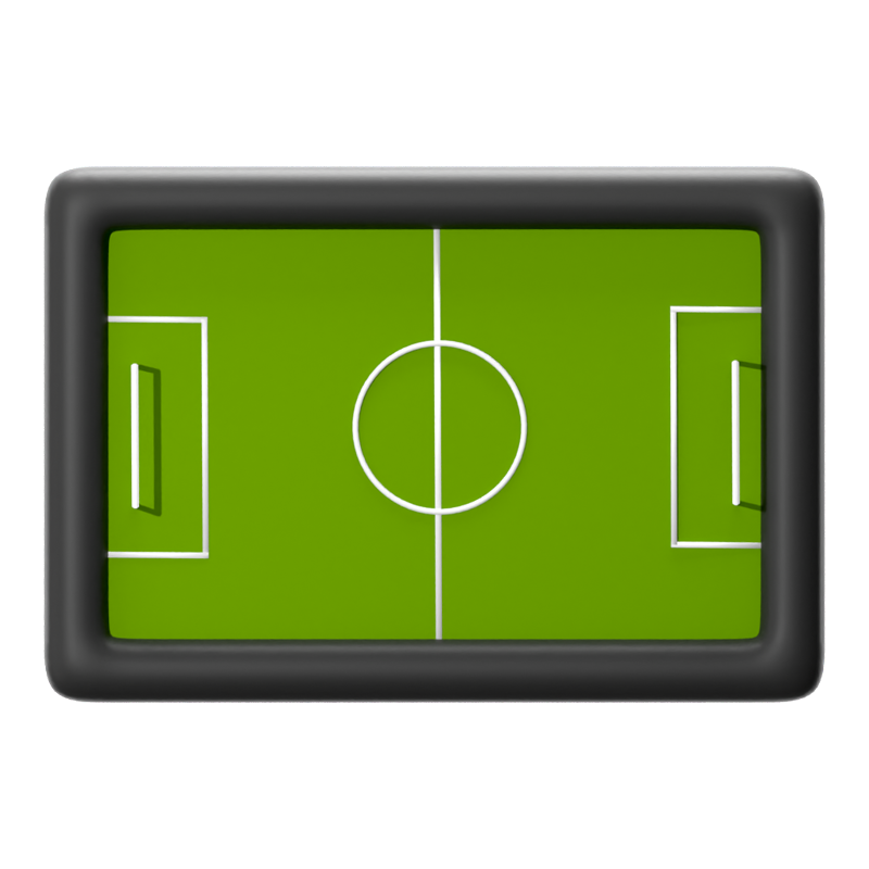 Fußballfeld 3D Icon