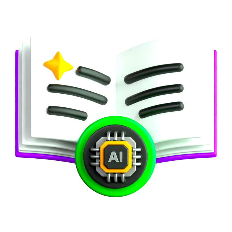 AI Learning 3D Icon