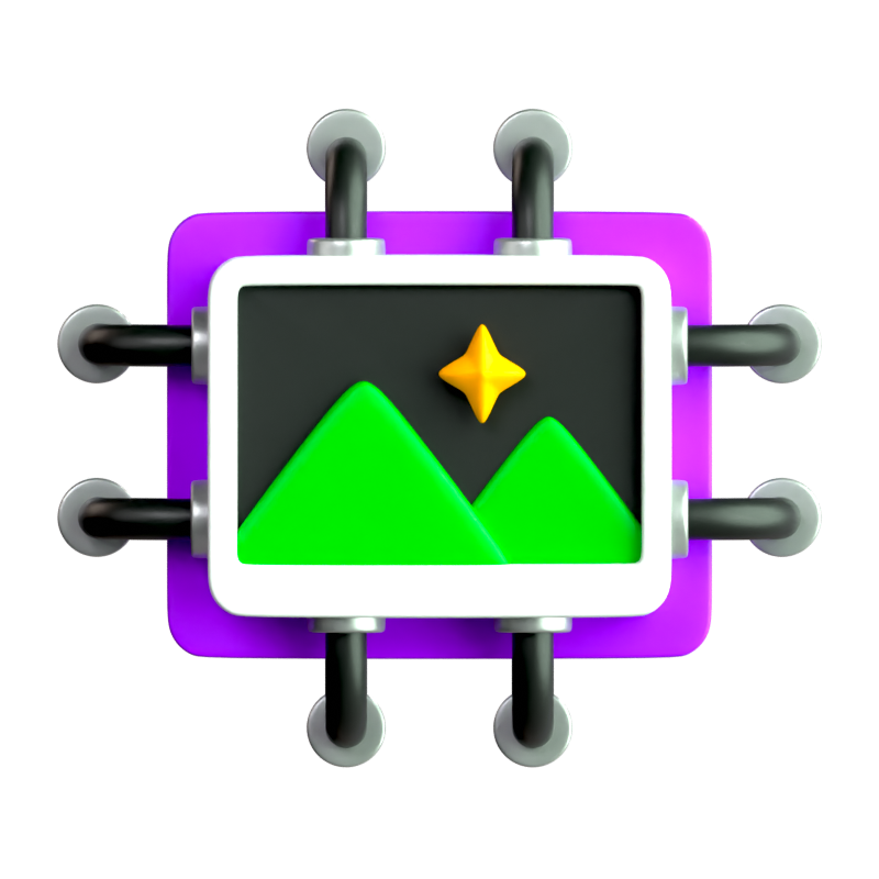 AI Image 3D Icon