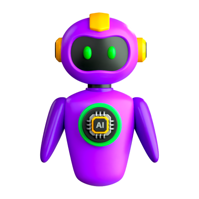 Robot AI Icono 3D 3D Graphic