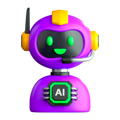 AI Costumer Service Icono 3D 3D Graphic