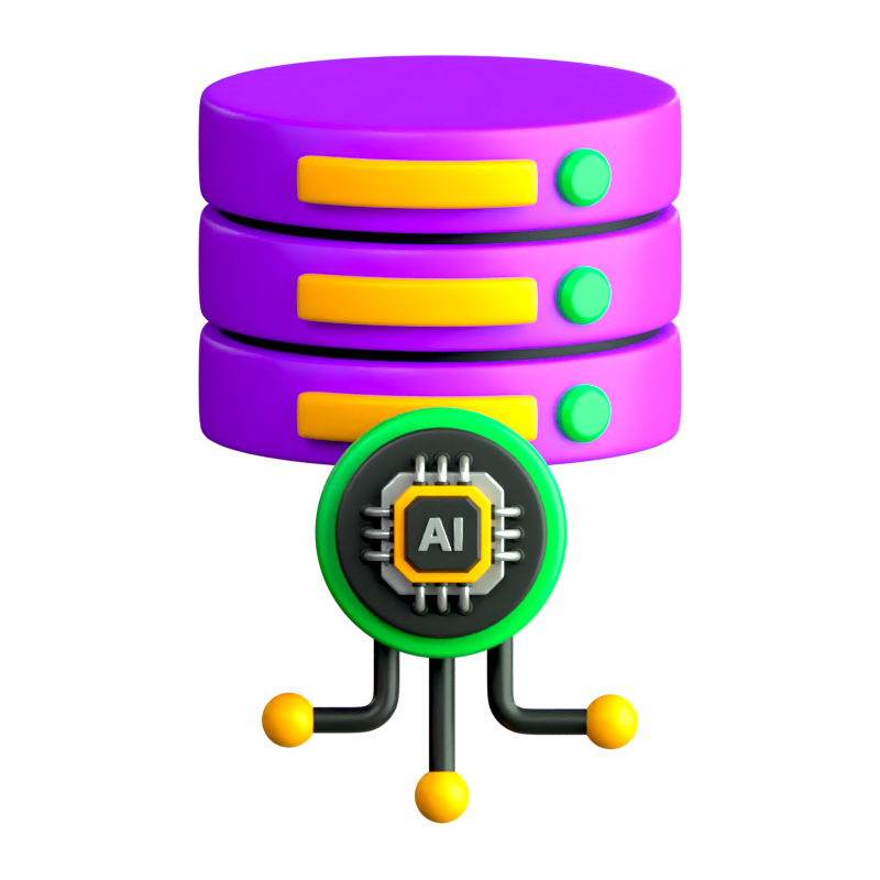 AI Data Server 3D-Symbol