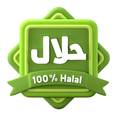 logotipo halal icono 3d 3D Graphic