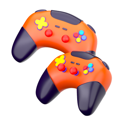 Gamepad Joystick 3D-Symbol 3D Graphic