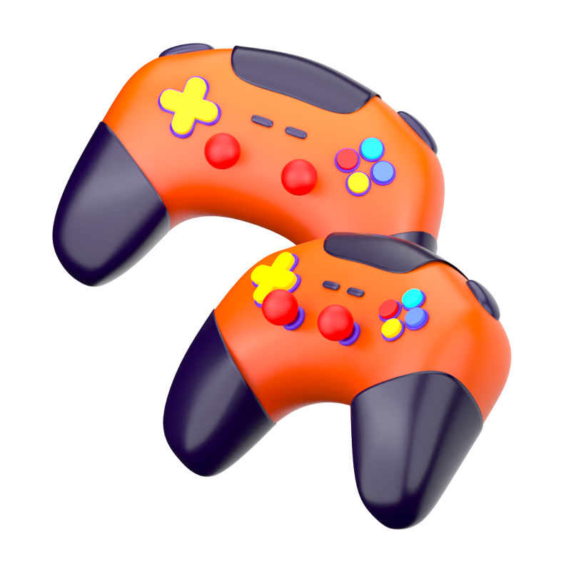 Gamepad Joystick 3D-Symbol 3D Graphic